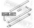FEBEST Loiskov pouzdro listov pruiny FBS ISAB-007, ISAB-007