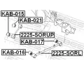 FEBEST Uloen dicho mechanismu FBS KAB-021, KAB-021