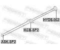 FEBEST Loisko stednho loiska kloubovho hdele FBS KCB-SP2, KCB-SP2