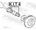FEBEST Tsnic krouek nboje kola FBS KIT4, KIT4