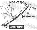 FEBEST Lo�iskov� pouzdro listov� pru�iny FBS MAB-124, MAB-124