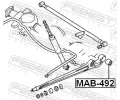 FEBEST Uložení řídicího mechanismu FBS MAB-492, MAB-492