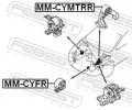 FEBEST Zavěšení motoru FBS MM-CYMTRR, MM-CYMTRR