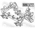 FEBEST Uložení diferenciálu FBS MM-V77, MM-V77