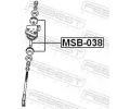 FEBEST Uložení řídicího mechanismu FBS MSB-038, MSB-038