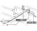 FEBEST Lo�iskov� pouzdro listov� pru�iny FBS MSB-CAN, MSB-CAN