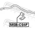 FEBEST Držák příčného stabilizátoru FBS MSB-CS6F, MSB-CS6F