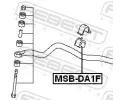 FEBEST Drk pnho stabiliztoru FBS MSB-DA1F, MSB-DA1F
