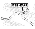 FEBEST Držák příčného stabilizátoru FBS MSB-EA6R, MSB-EA6R
