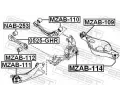 FEBEST Uloen dicho mechanismu FBS MZAB-110, MZAB-110