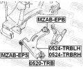 FEBEST Uložení řídicího mechanismu FBS MZAB-EPS, MZAB-EPS