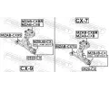 FEBEST Maneta, podpora/kloub FBS MZBJB-CX, MZBJB-CX