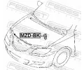 FEBEST Zarka kapoty motoru FBS MZD-BK, MZD-BK