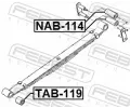 FEBEST Lo�iskov� pouzdro listov� pru�iny FBS NAB-114, NAB-114