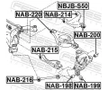 FEBEST Uložení řídicího mechanismu FBS NAB-216, NAB-216