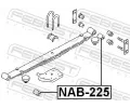 FEBEST Lo�iskov� pouzdro listov� pru�iny FBS NAB-225, NAB-225