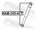 FEBEST Montn sada tlumie provn FBS NAB-355-KIT, NAB-355-KIT