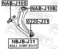 FEBEST Uloen dicho mechanismu FBS NAB-J10B, NAB-J10B