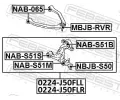 FEBEST Uloen dicho mechanismu FBS NAB-S51B, NAB-S51B