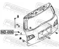 FEBEST Zarážka kapoty motoru FBS ND-006, ND-006