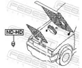 FEBEST Zarážka kapoty motoru FBS ND-HD, ND-HD