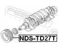 FEBEST Řemenice klikového hřídele FBS NDS-TD27T, NDS-TD27T