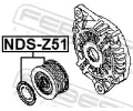 FEBEST emenice alterntoru FBS NDS-Z51, NDS-Z51