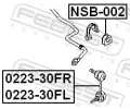 FEBEST Drk pnho stabiliztoru FBS NSB-002, NSB-002