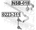 FEBEST Držák příčného stabilizátoru FBS NSB-018, NSB-018