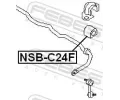 FEBEST Držák příčného stabilizátoru FBS NSB-C24F, NSB-C24F