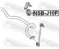 FEBEST Držák příčného stabilizátoru FBS NSB-J10F, NSB-J10F