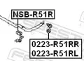 FEBEST Držák příčného stabilizátoru FBS NSB-R51R, NSB-R51R