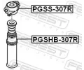FEBEST Ochrann vko / prachovka tlumie FBS PGSHB-307R, PGSHB-307R