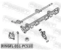 FEBEST Těsnění palivového potrubí FBS RINGFL-031-PCS10, RINGFL-031-PCS10