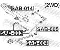 FEBEST Uloen dicho mechanismu FBS SAB-003, SAB-003
