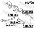 FEBEST Uloen dicho mechanismu FBS SAB-008, SAB-008