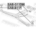 FEBEST Uloen diferencilu FBS SAB-B11F, SAB-B11F
