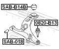 FEBEST Uložení řídicího mechanismu FBS SAB-B14B, SAB-B14B