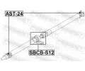 FEBEST Loisko stednho loiska kloubovho hdele FBS SBCB-S12, SBCB-S12