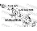 FEBEST Uloen dicho mechanismu FBS SGAB-010RUB, SGAB-010RUB