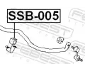 FEBEST Drk pnho stabiliztoru FBS SSB-005, SSB-005
