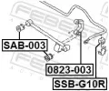 FEBEST Drk pnho stabiliztoru FBS SSB-G10R, SSB-G10R