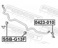 FEBEST Drk pnho stabiliztoru FBS SSB-G13F, SSB-G13F