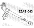 FEBEST Uložení řídicího mechanismu FBS SZAB-043, SZAB-043