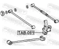 FEBEST Uloen dicho mechanismu FBS TAB-081, TAB-081