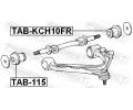 FEBEST Uloen dicho mechanismu FBS TAB-115, TAB-115