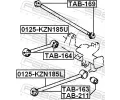 FEBEST Uloen dicho mechanismu FBS TAB-163, TAB-163