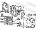 FEBEST Ulo�en� diferenci�lu FBS TAB-335, TAB-335