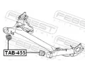 FEBEST Zaven tla npravy FBS TAB-455, TAB-455