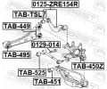 FEBEST Uloen dicho mechanismu FBS TAB-495, TAB-495